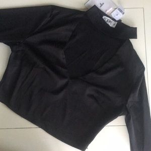 NWT- SEEK- LF Silky Crop Top